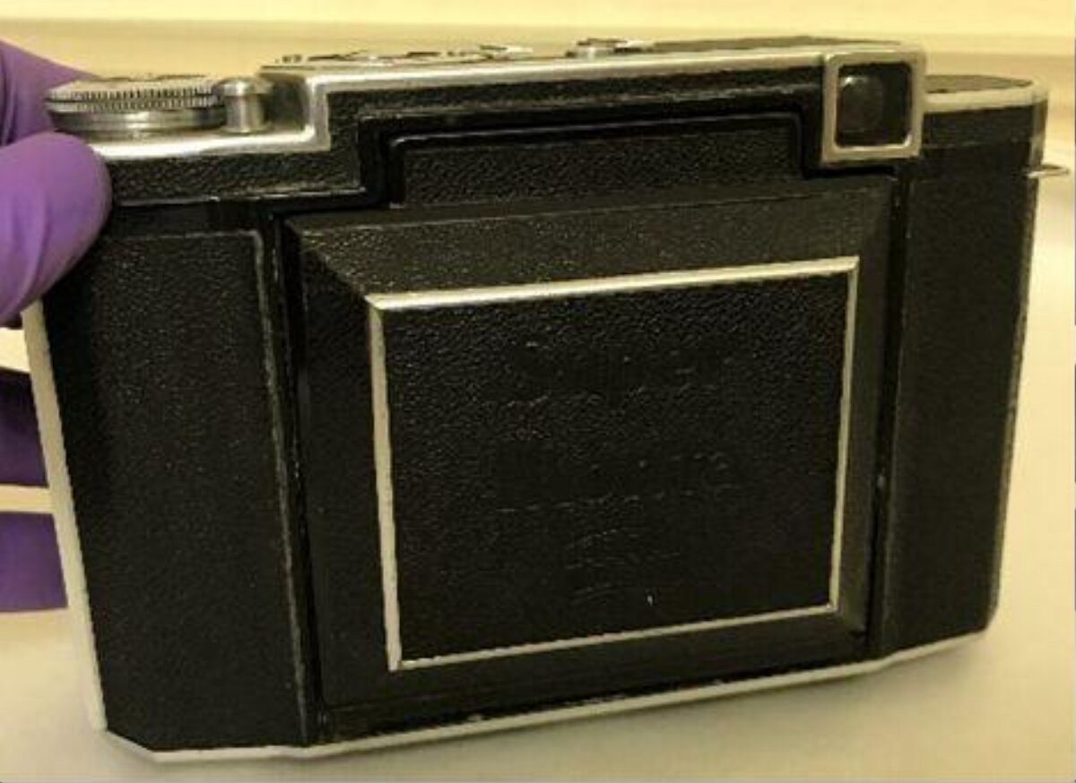 Closed Vintage Folding Film Camera