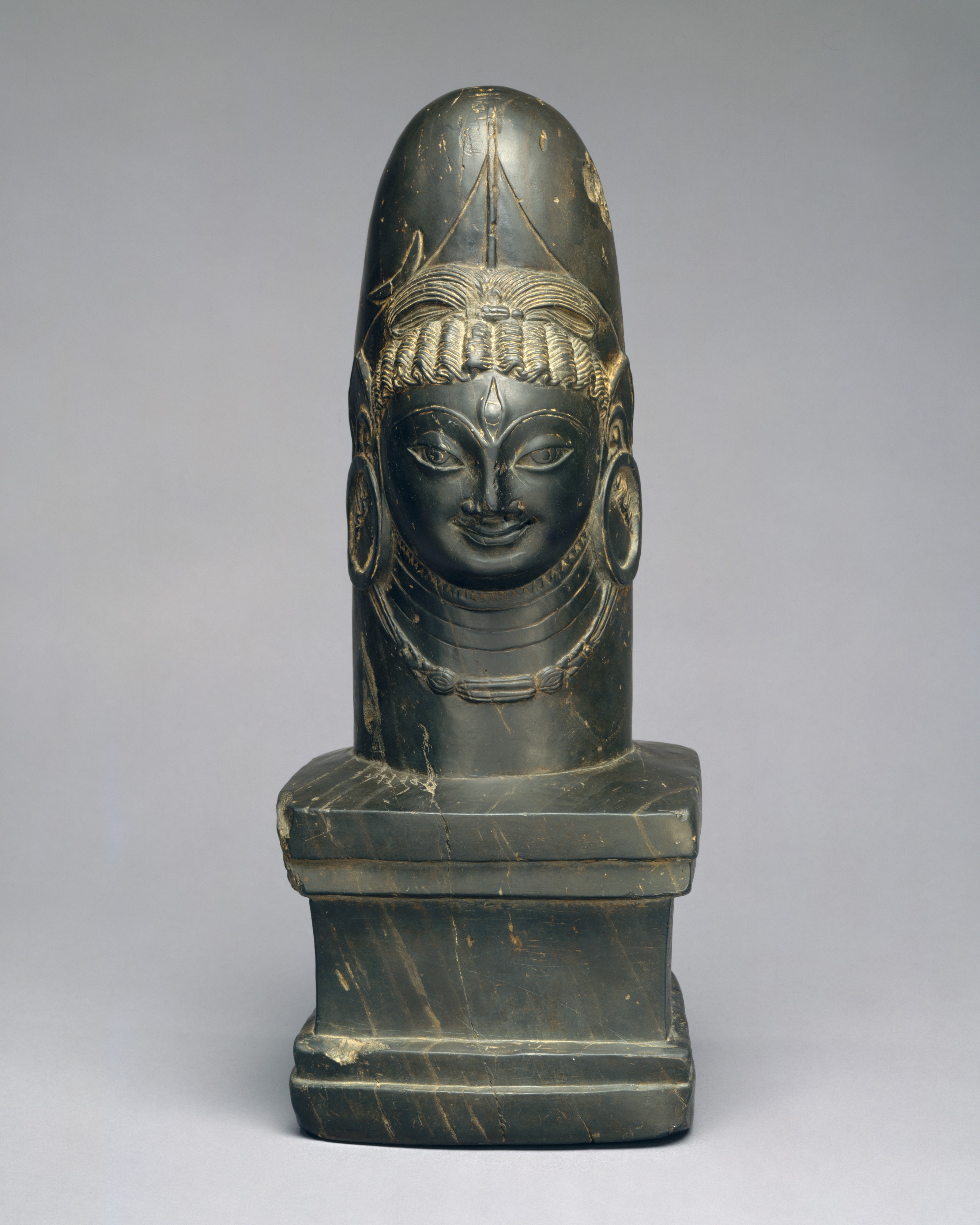 Black Stone Shiva Linga Sculpture