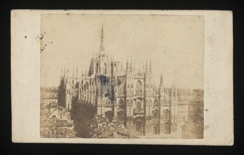 Vintage Photo of Milan Cathedral