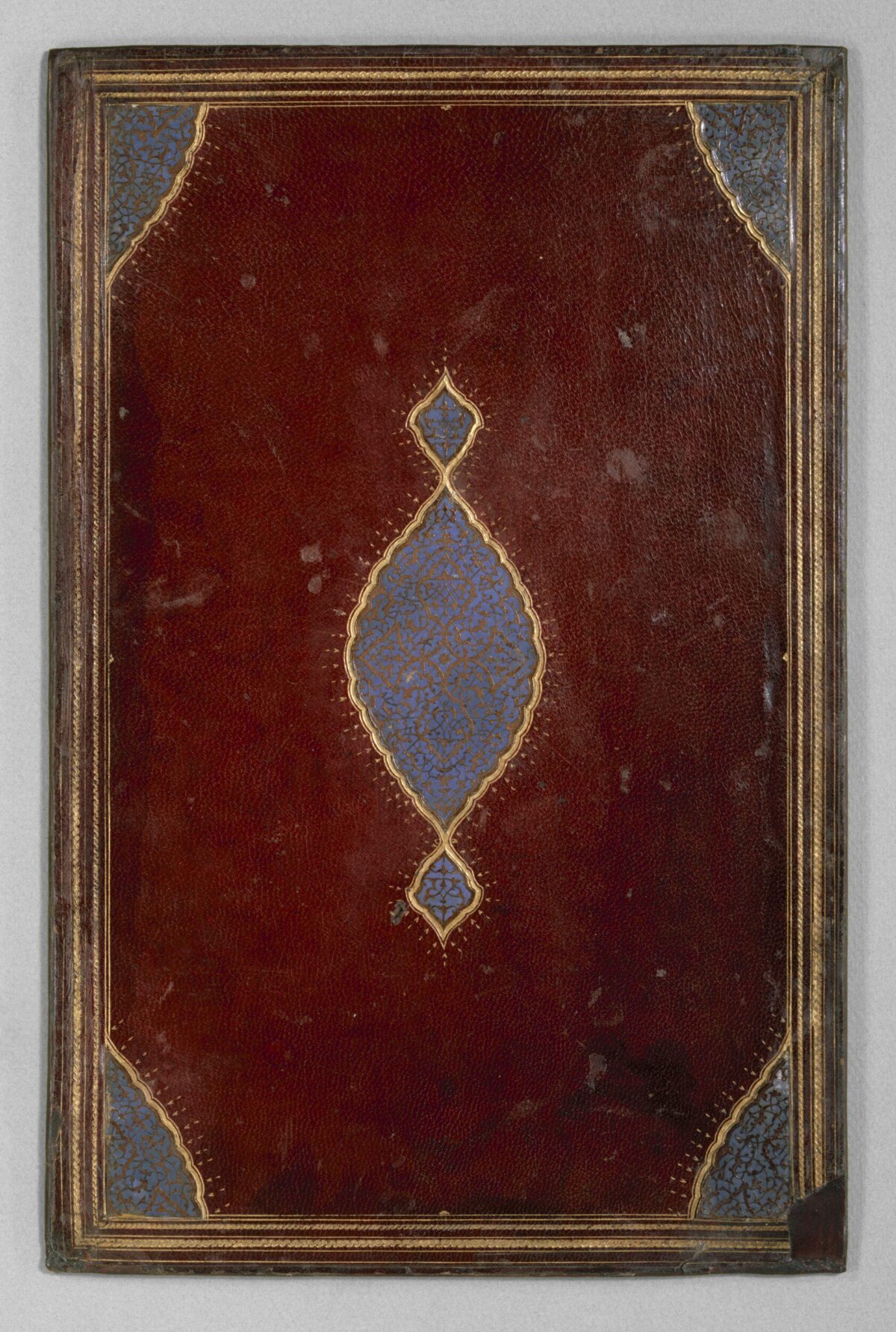 Antique Decorated Leather Book Cover