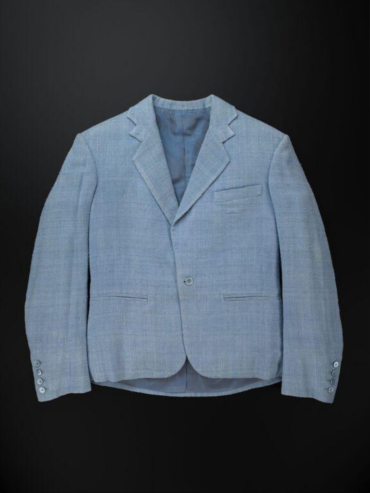 Light Blue Single-breasted Blazer