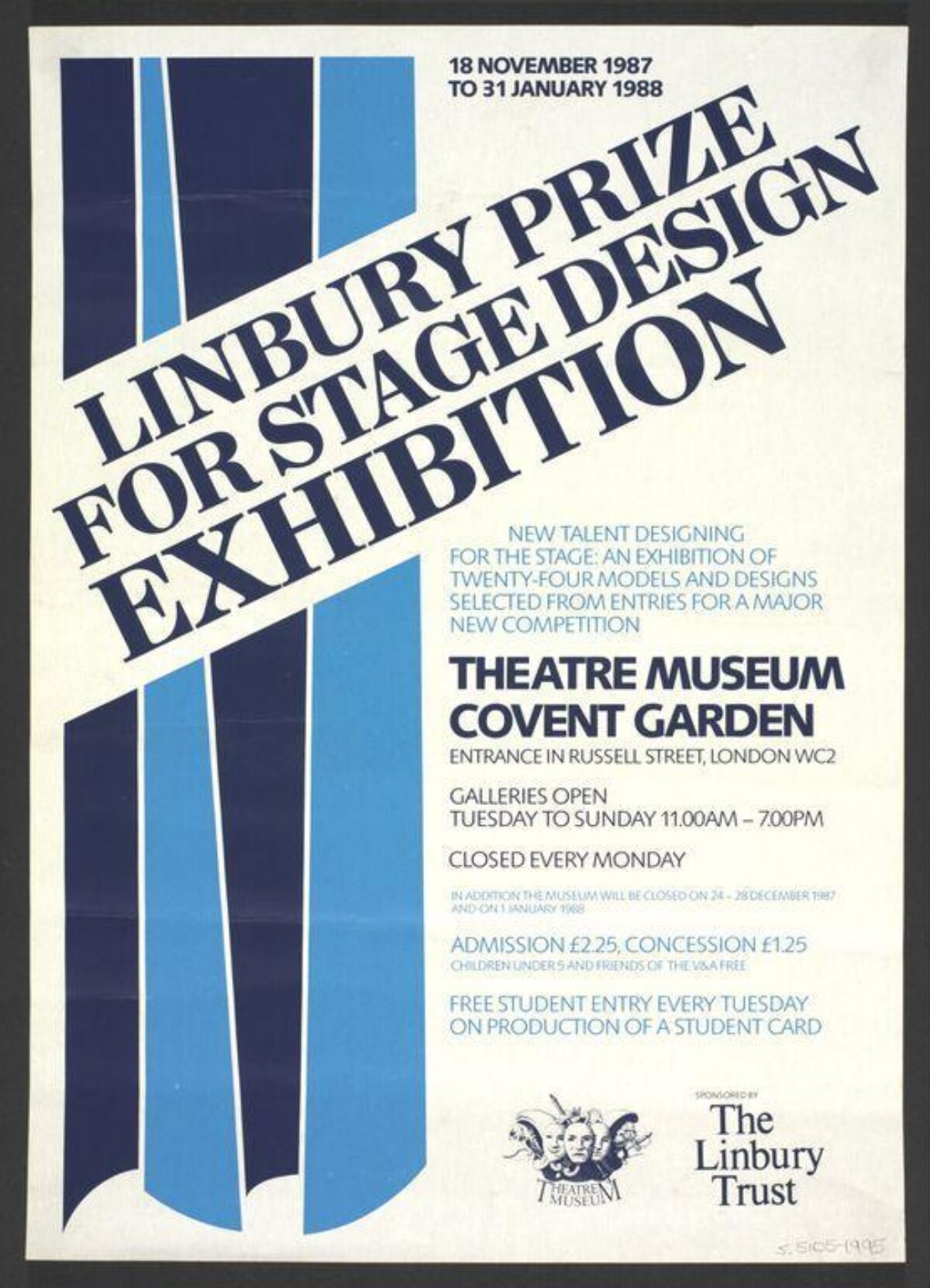 1987 Linbury Prize Exhibition Poster