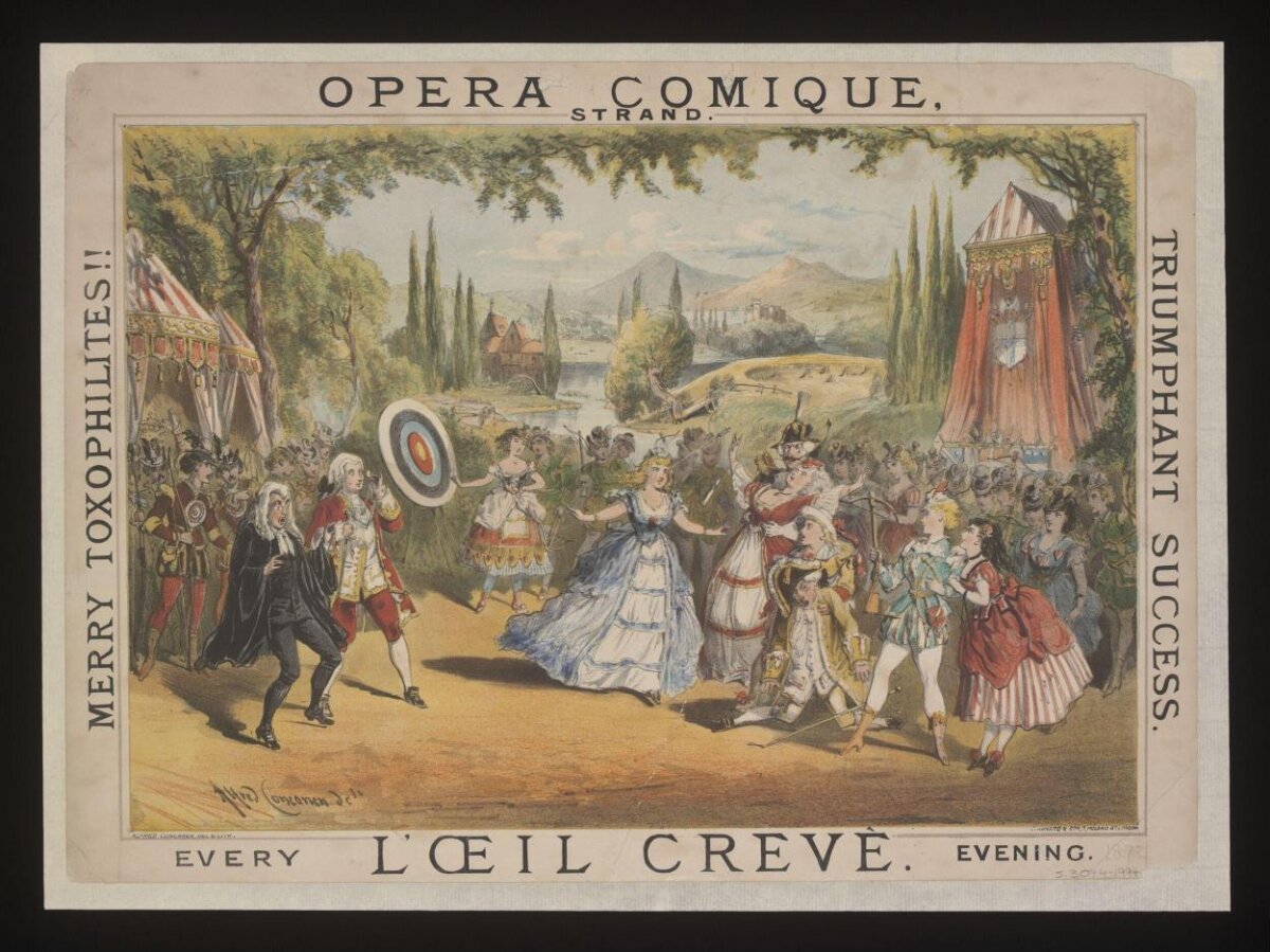 19th Century Opera L'Oeil Crevé Poster