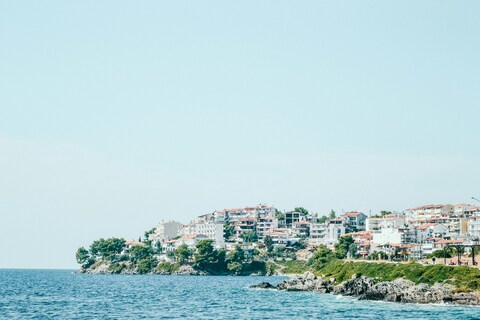 Coastal Town Seaside View