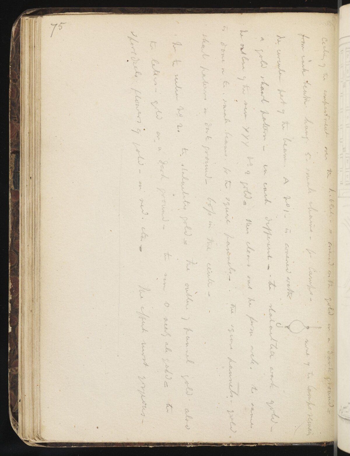 Handwritten Notes on Old Notebook Page
