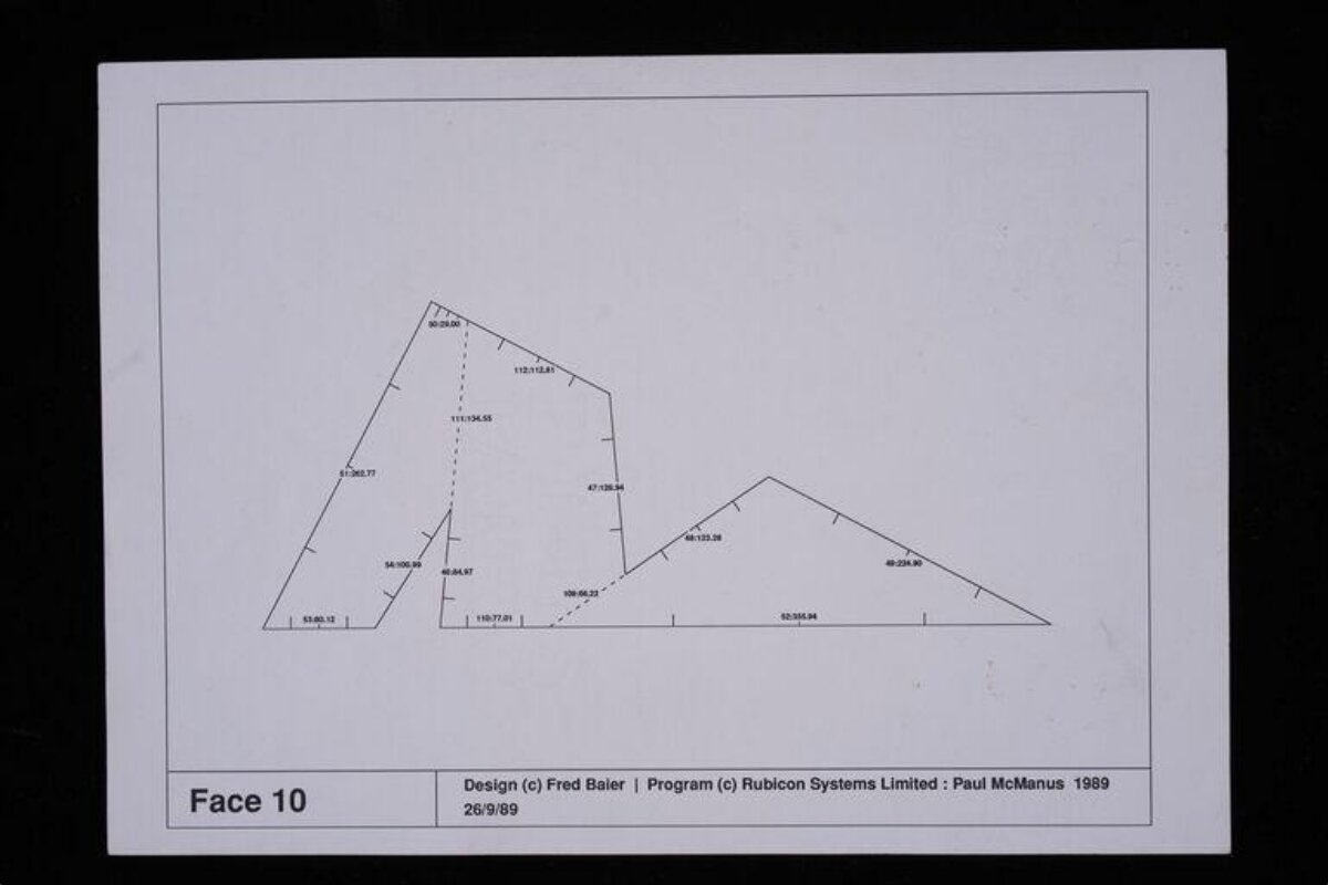 Face 10 Geometric Design Diagram
