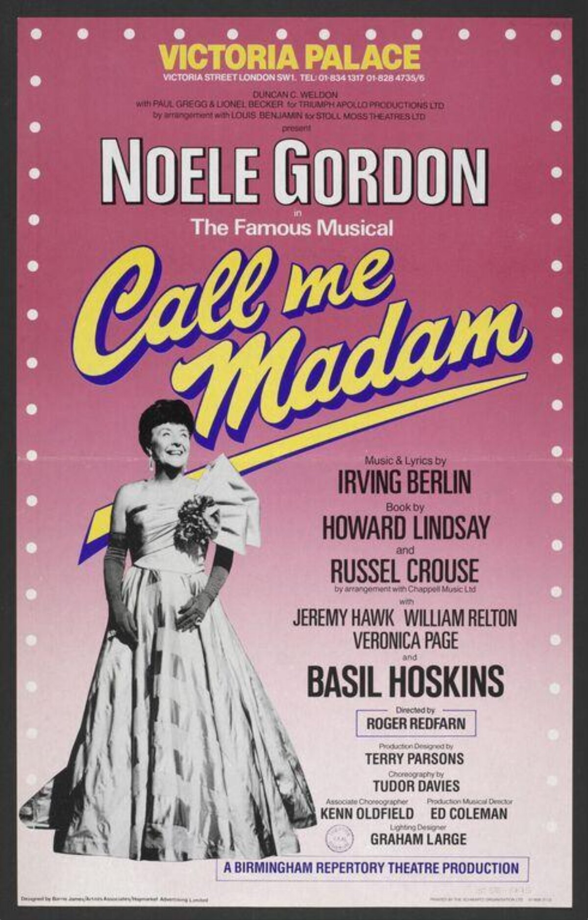 Call Me Madam Musical Poster