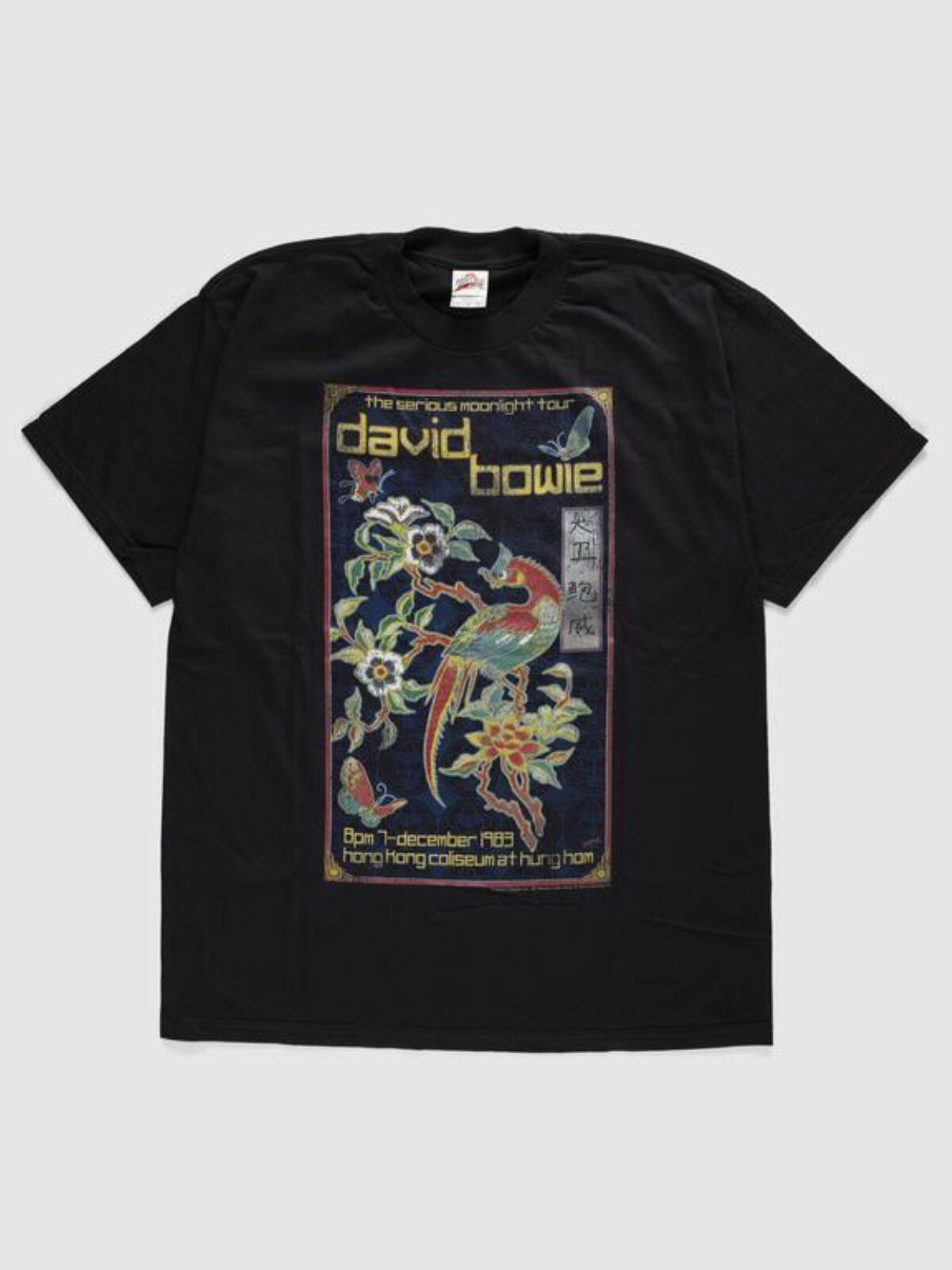David Bowie Tour Print Black T-shirt