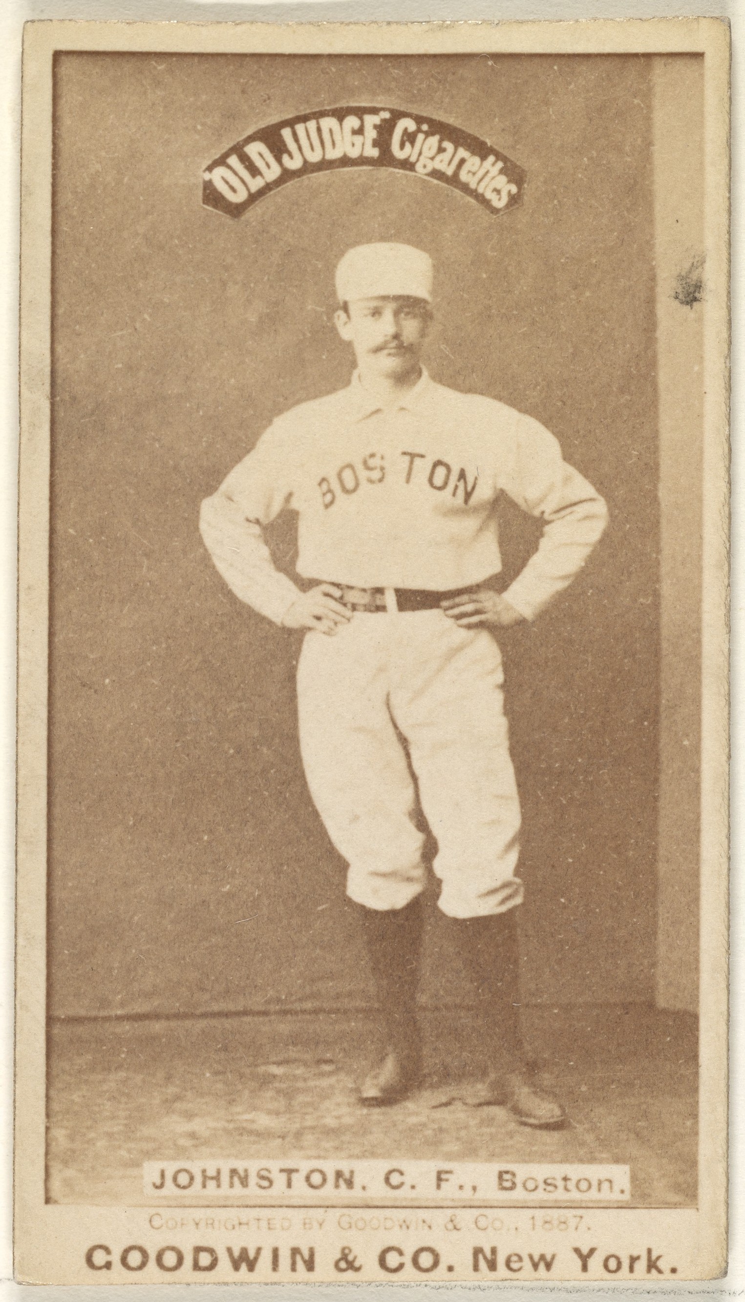 1887 Boston Baseball Player Cigarette Card