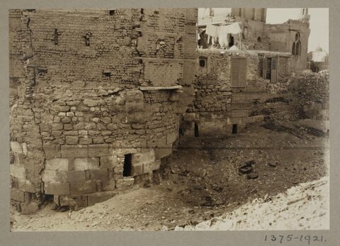 Vintage Photo of Ruined Brick Buildings