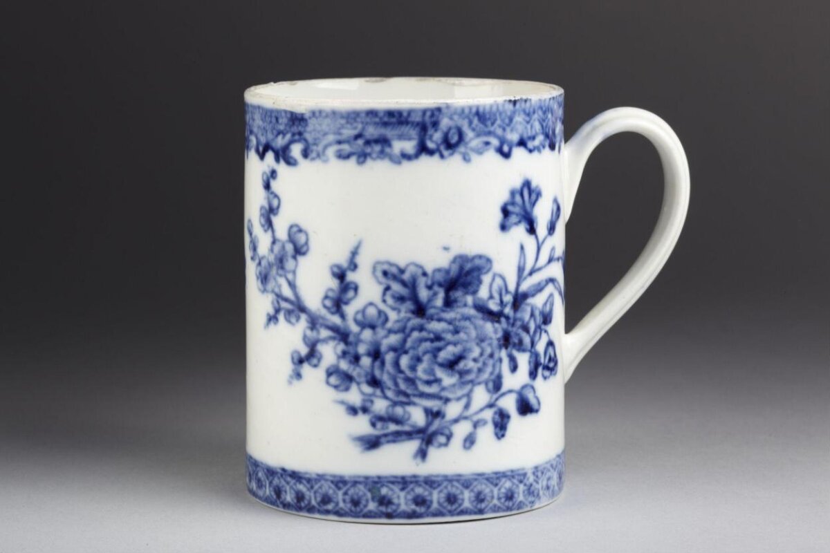 Blue and White Porcelain Mug