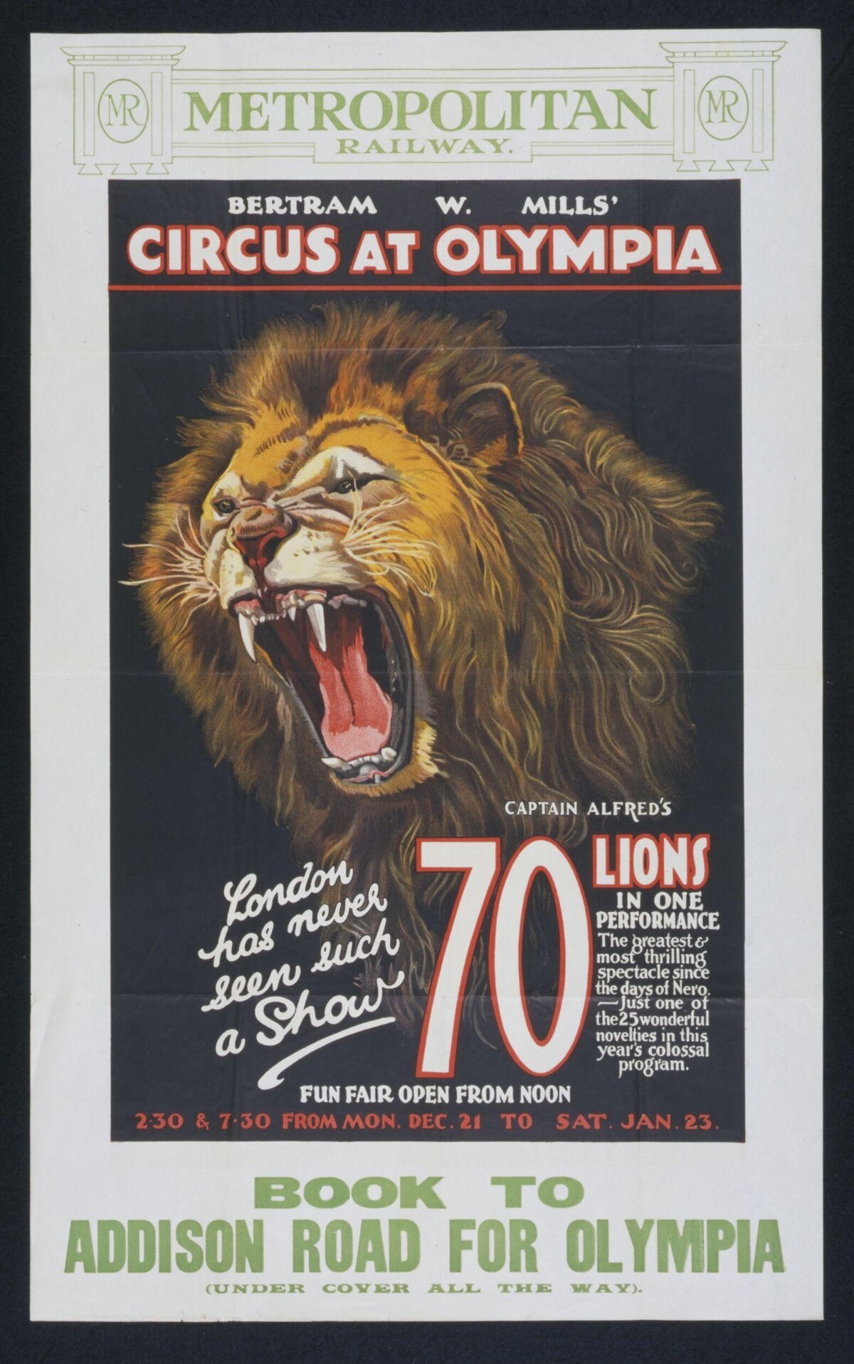 Vintage Circus at Olympia Show Poster