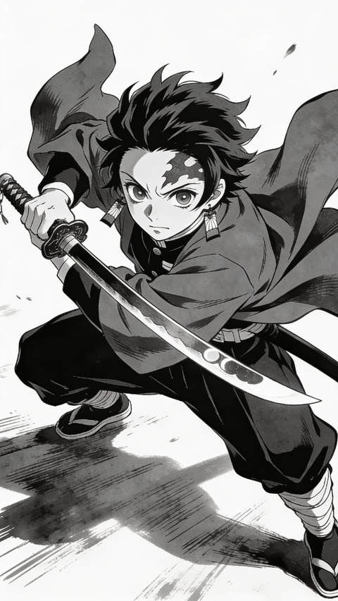 Tanjiro Kamado Battle Stance