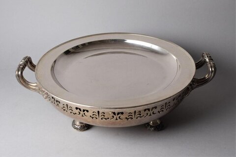 Vintage Silver Footed Handled Bowl