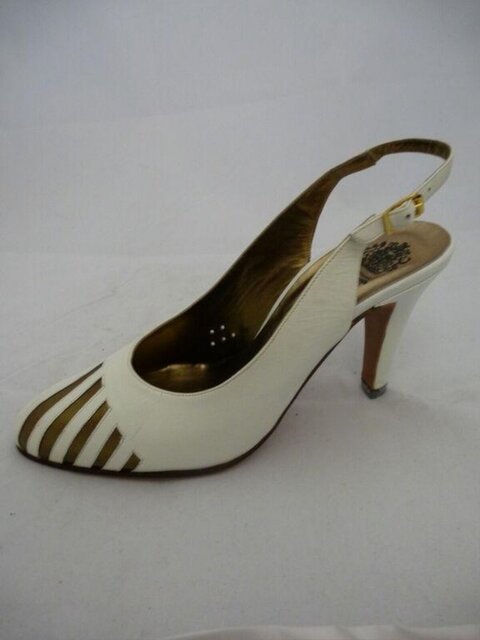 White Slingback High Heel