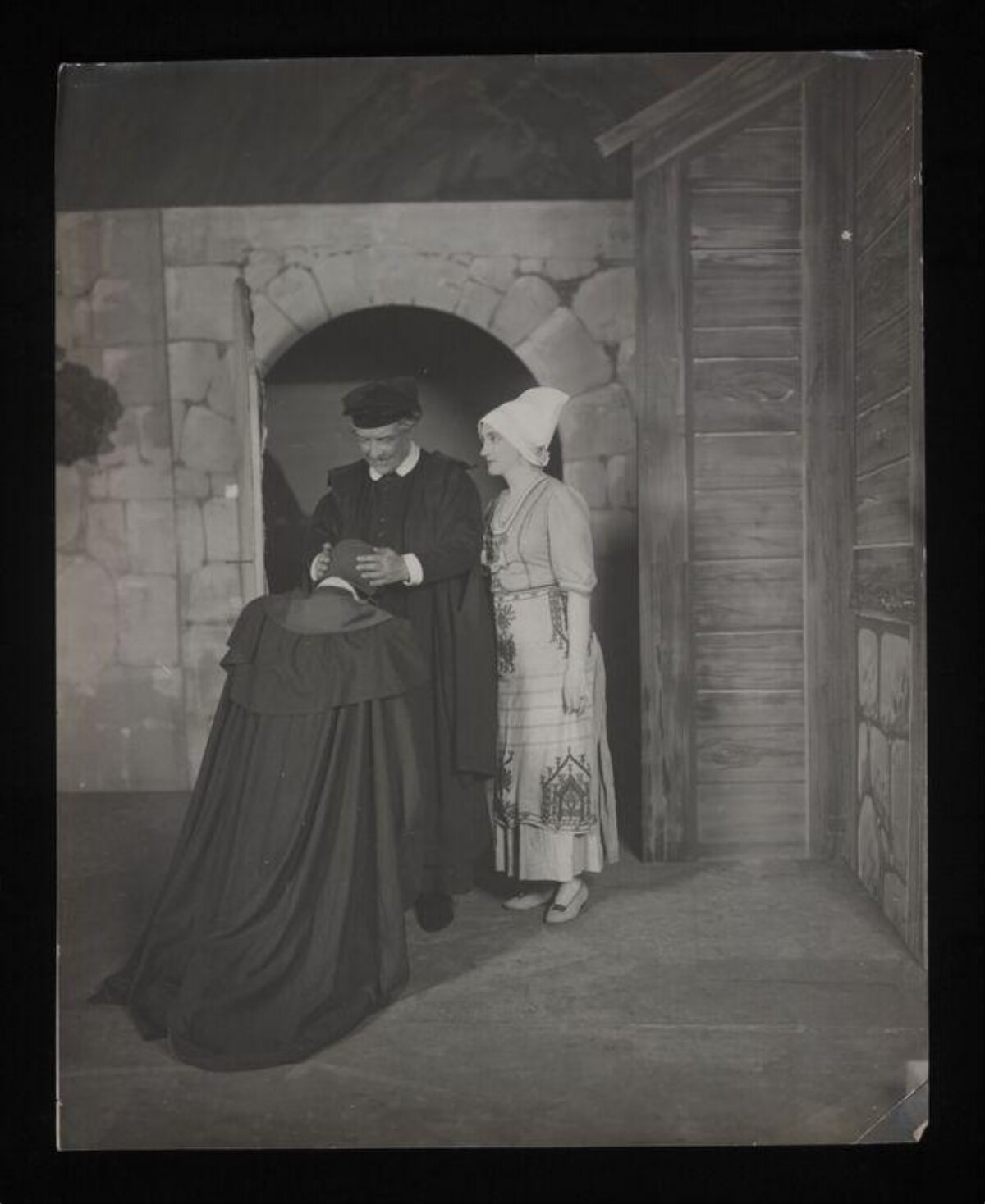 Vintage Stage Play Performance Scene