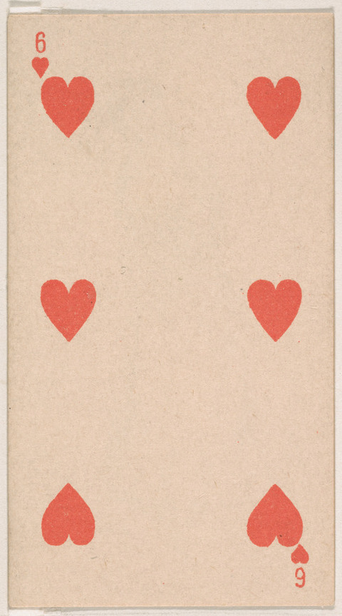 Six of Hearts Playing Card