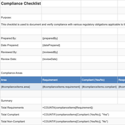 Compliance Checklist