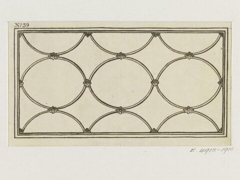 Geometric Lattice Decorative Pattern