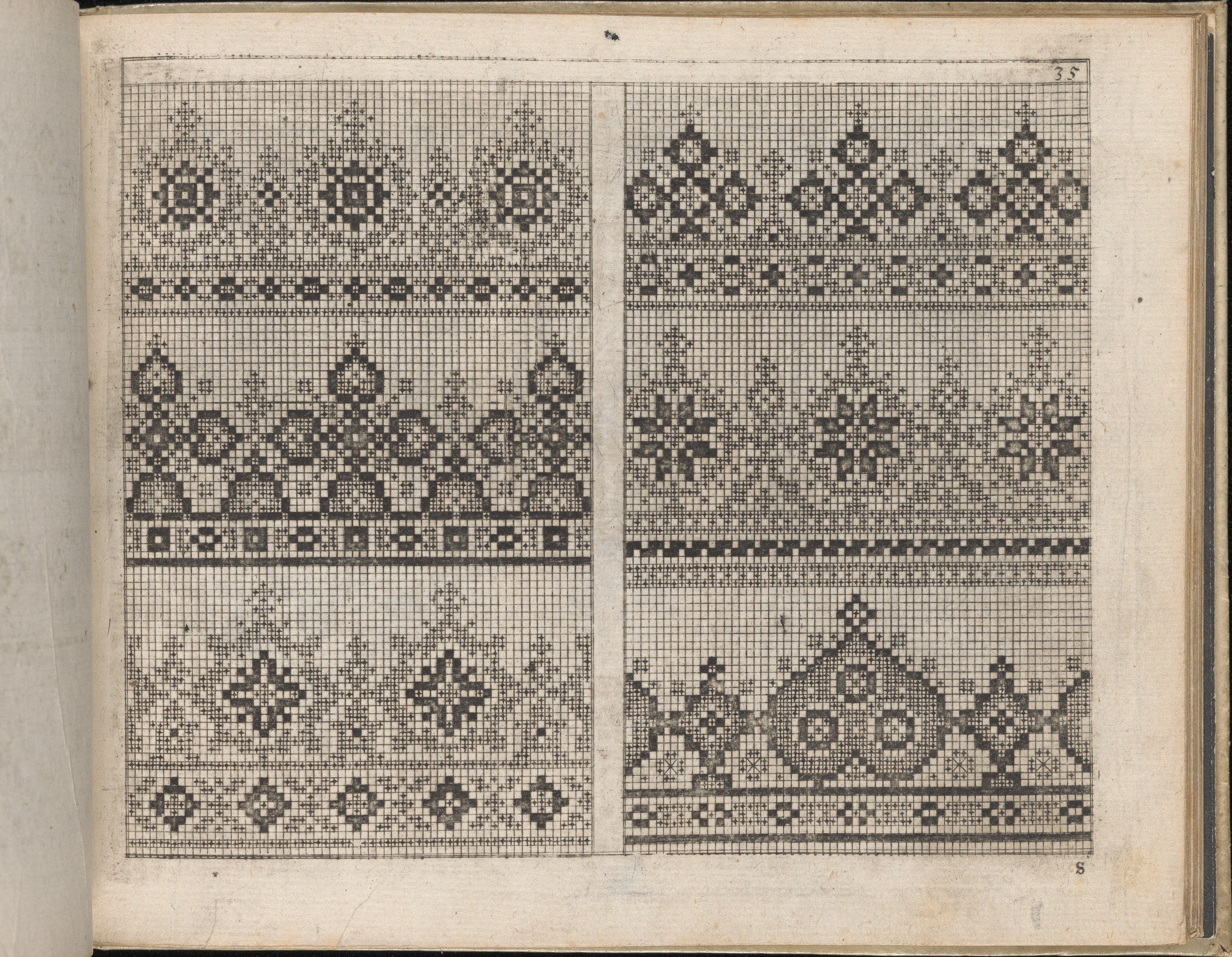 Antique Cross-Stitch Pattern Chart