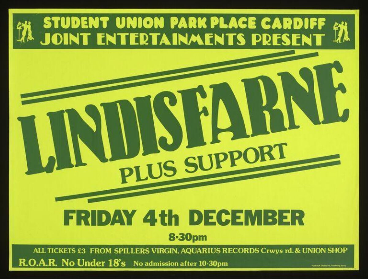 Lindisfarne Cardiff Concert Poster
