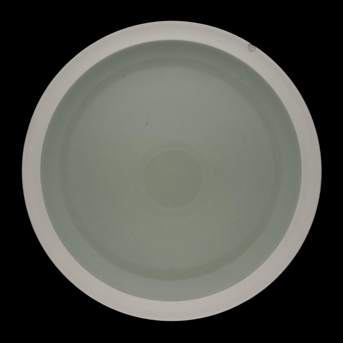 Top View of Empty Round Tray