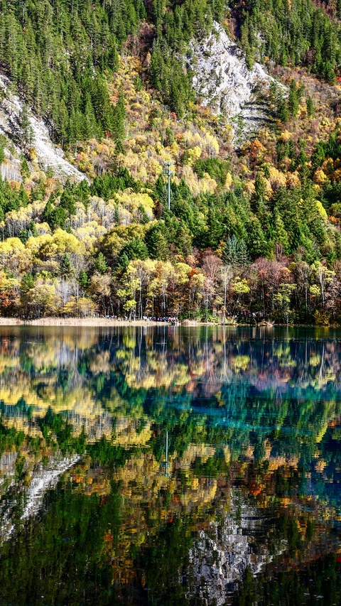 Autumn Mountain Lake Reflection