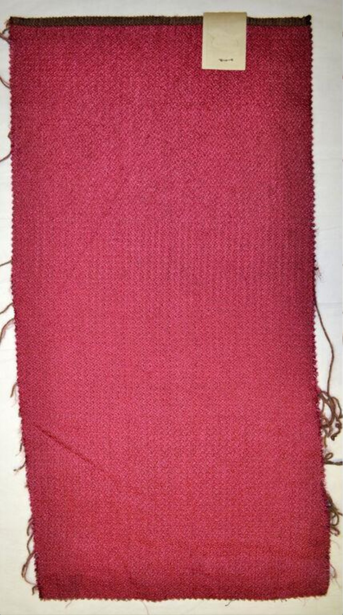Red Textile Fabric Swatch