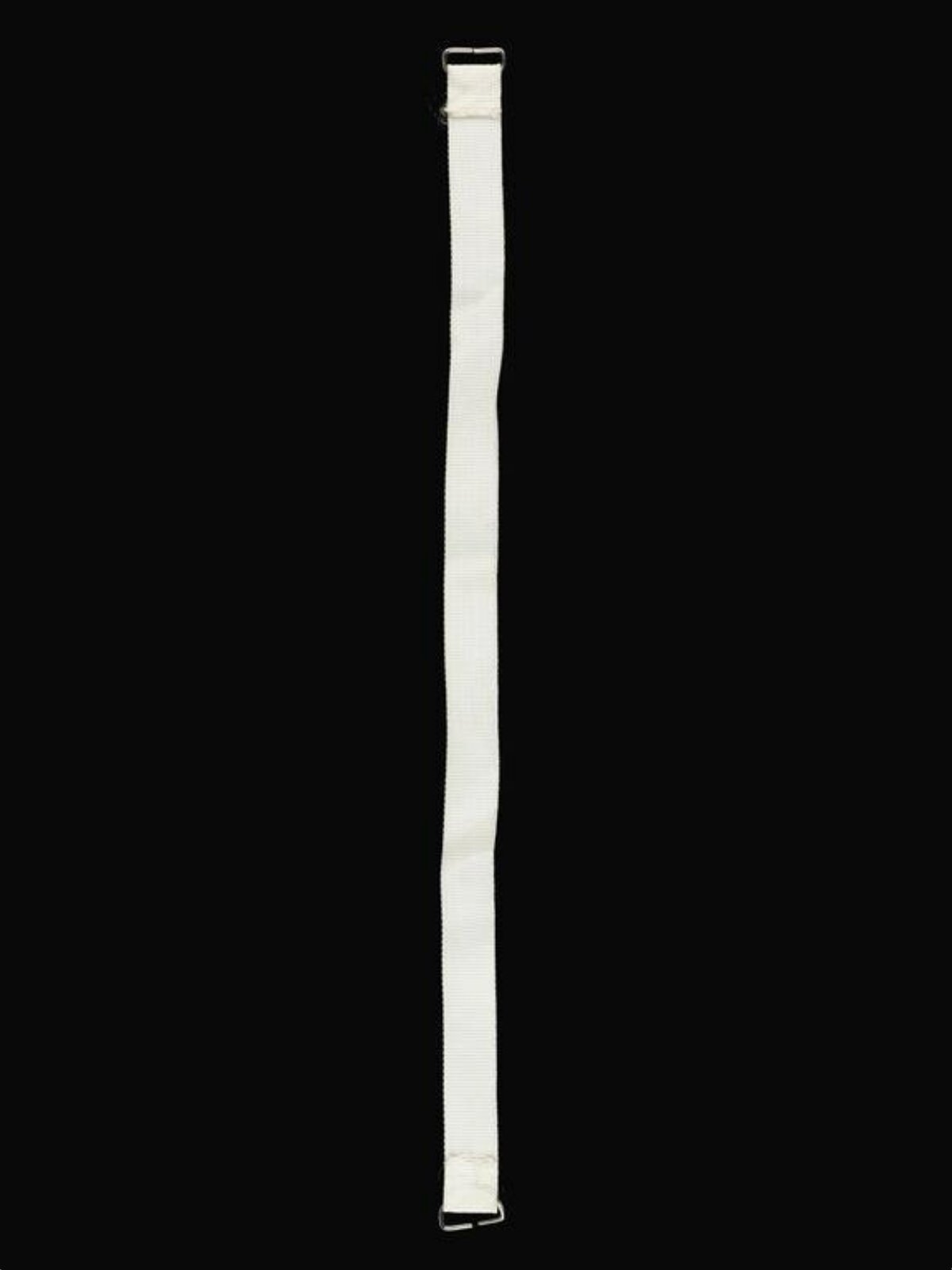 White Strap With Metal Buckles