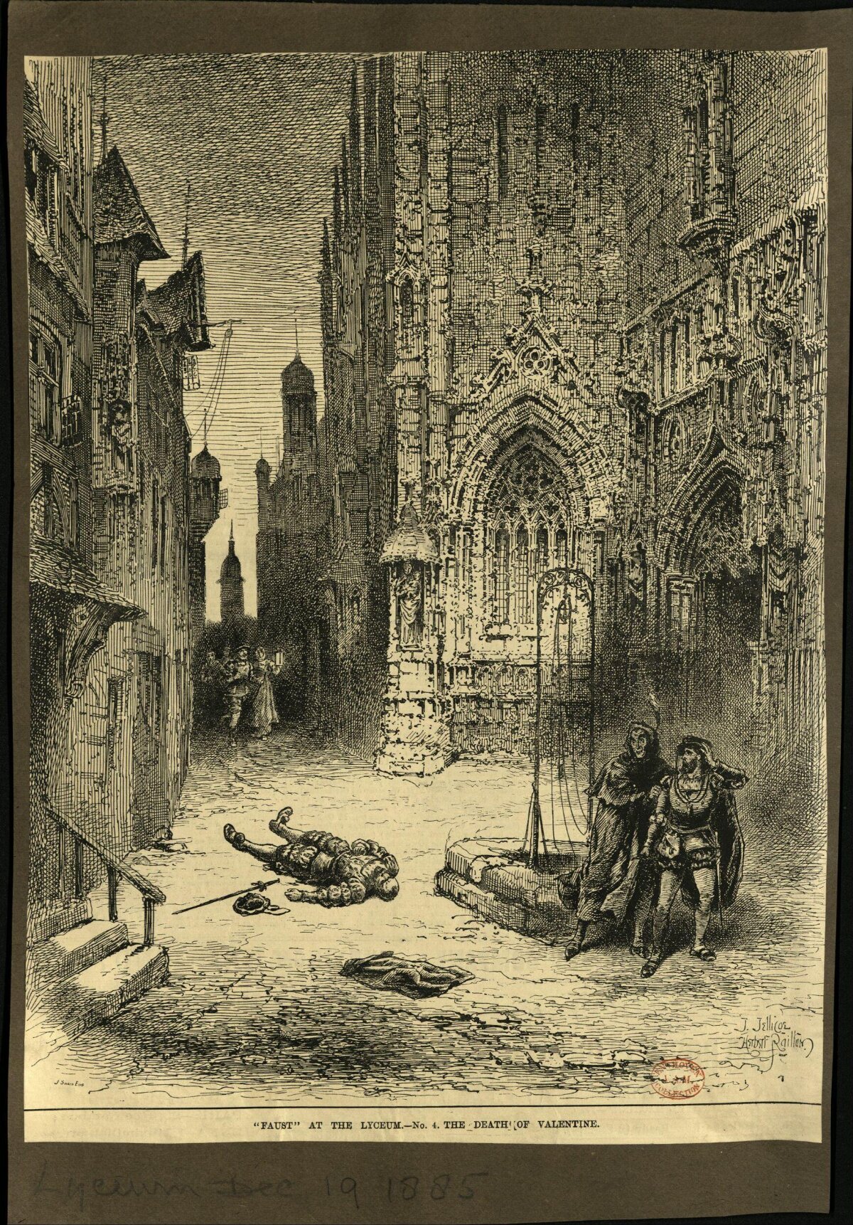 The Death of Valentine Engraving