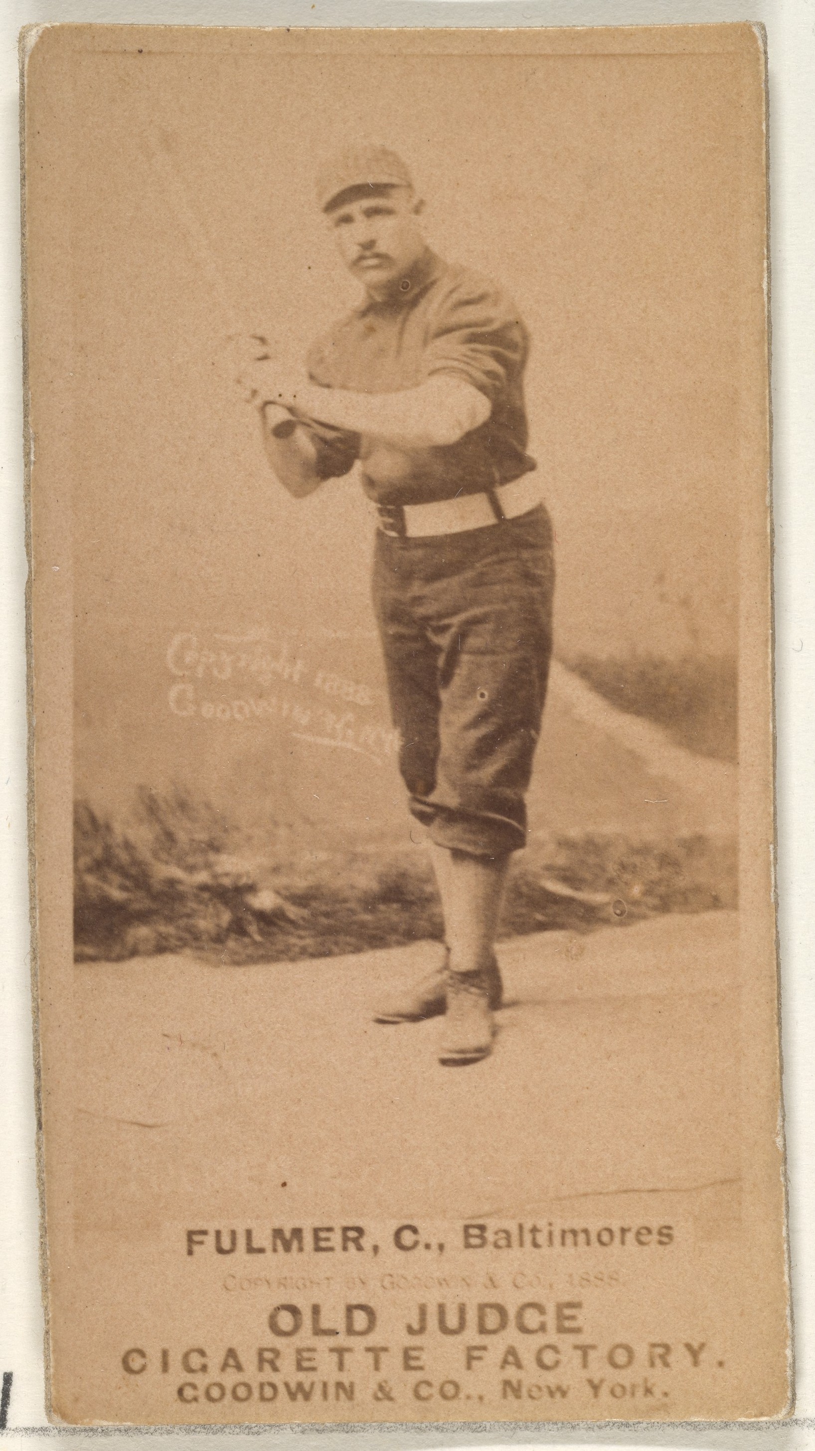 1888 Old Judge Cigarette Baseball Card