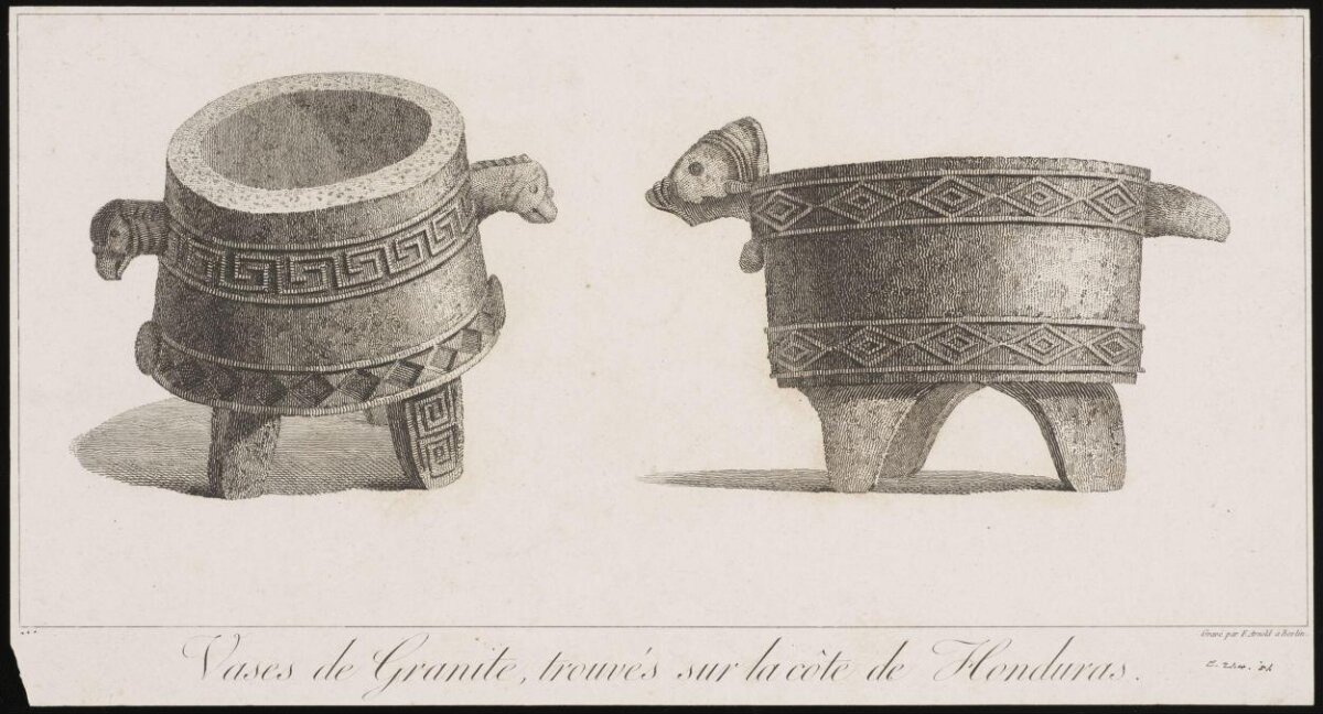 Two Granite Vases Found in Honduras