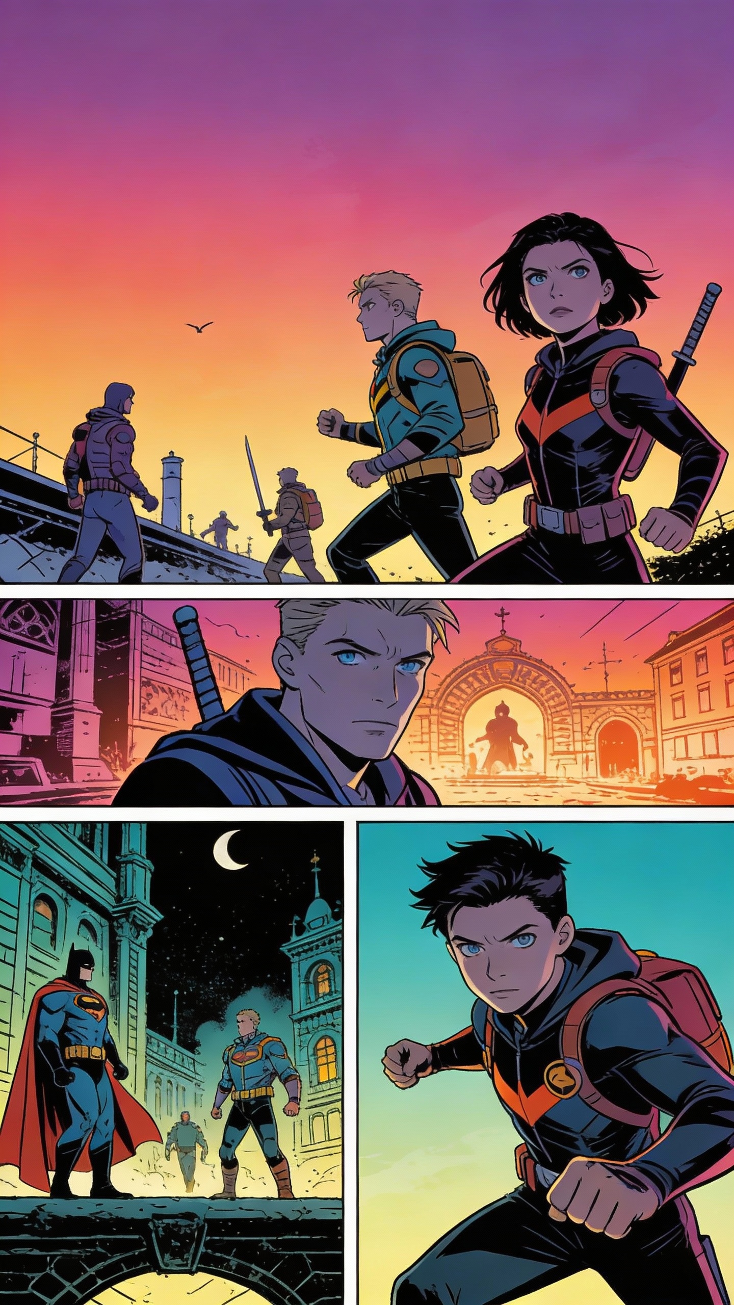 Young Superheroes Comic Page