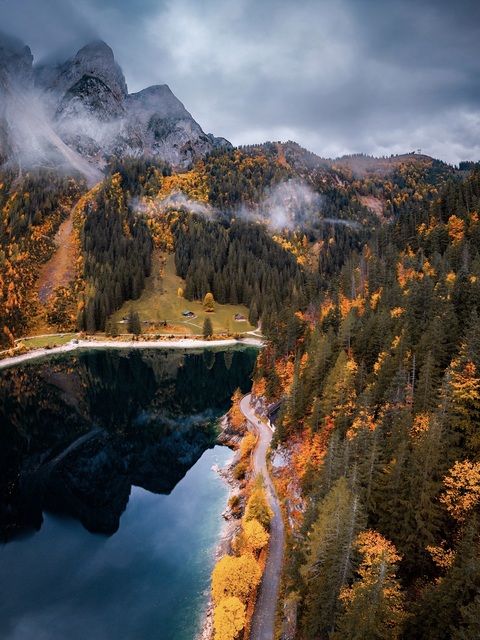 Mountain Lake Autumn Landscape