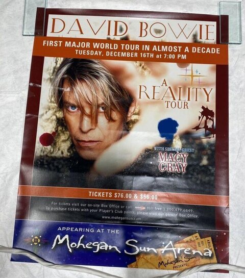David Bowie A Reality Tour Concert Poster
