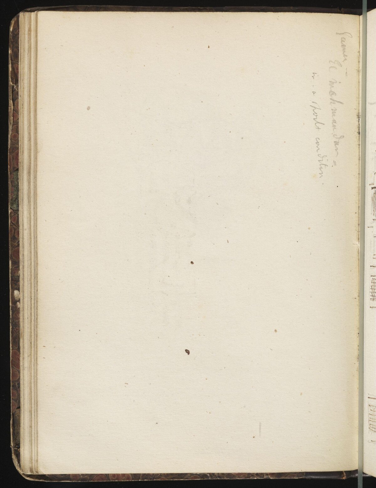 Vintage Blank Notebook Page With Handwriting