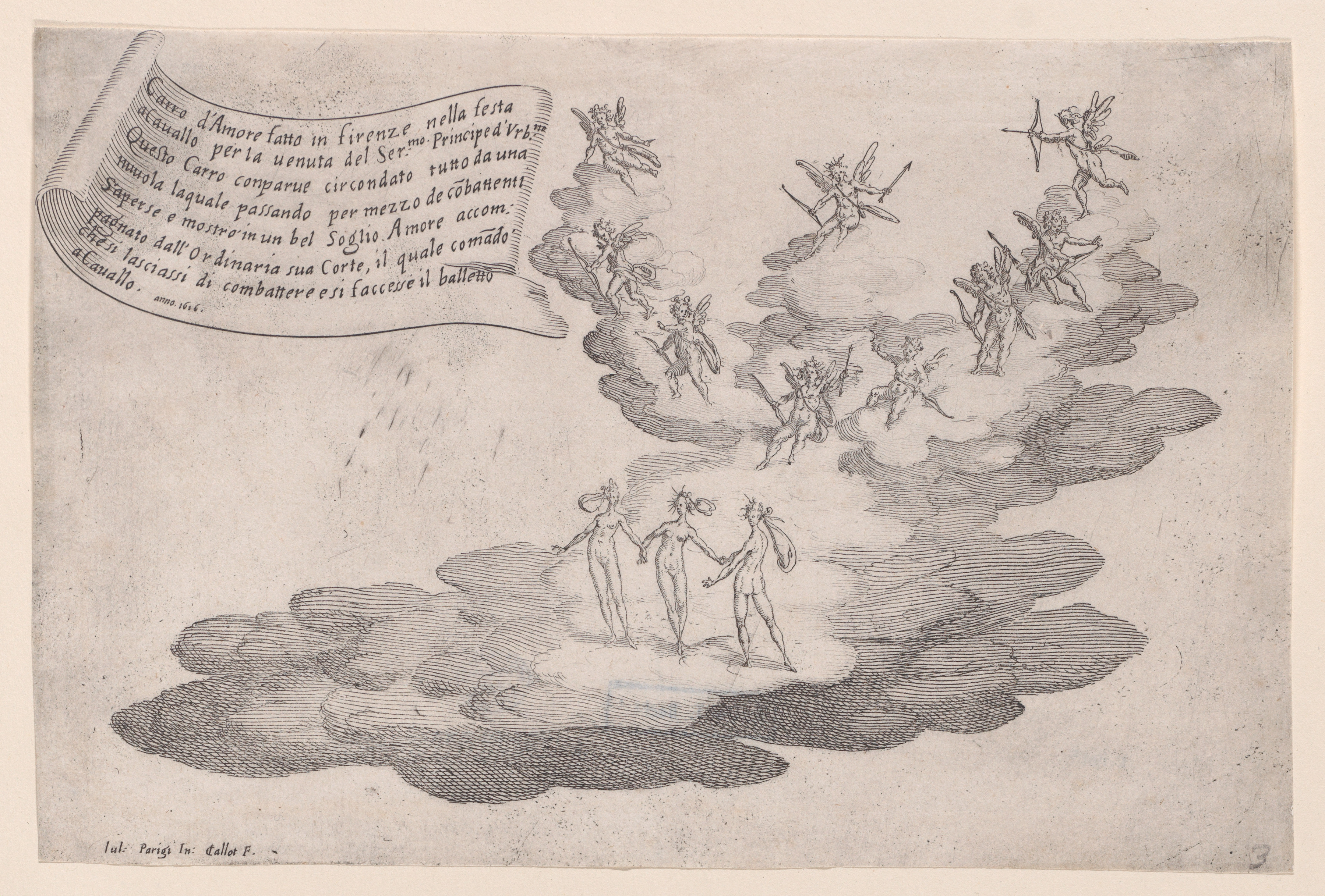 1616 Love's Chariot Festival Etching