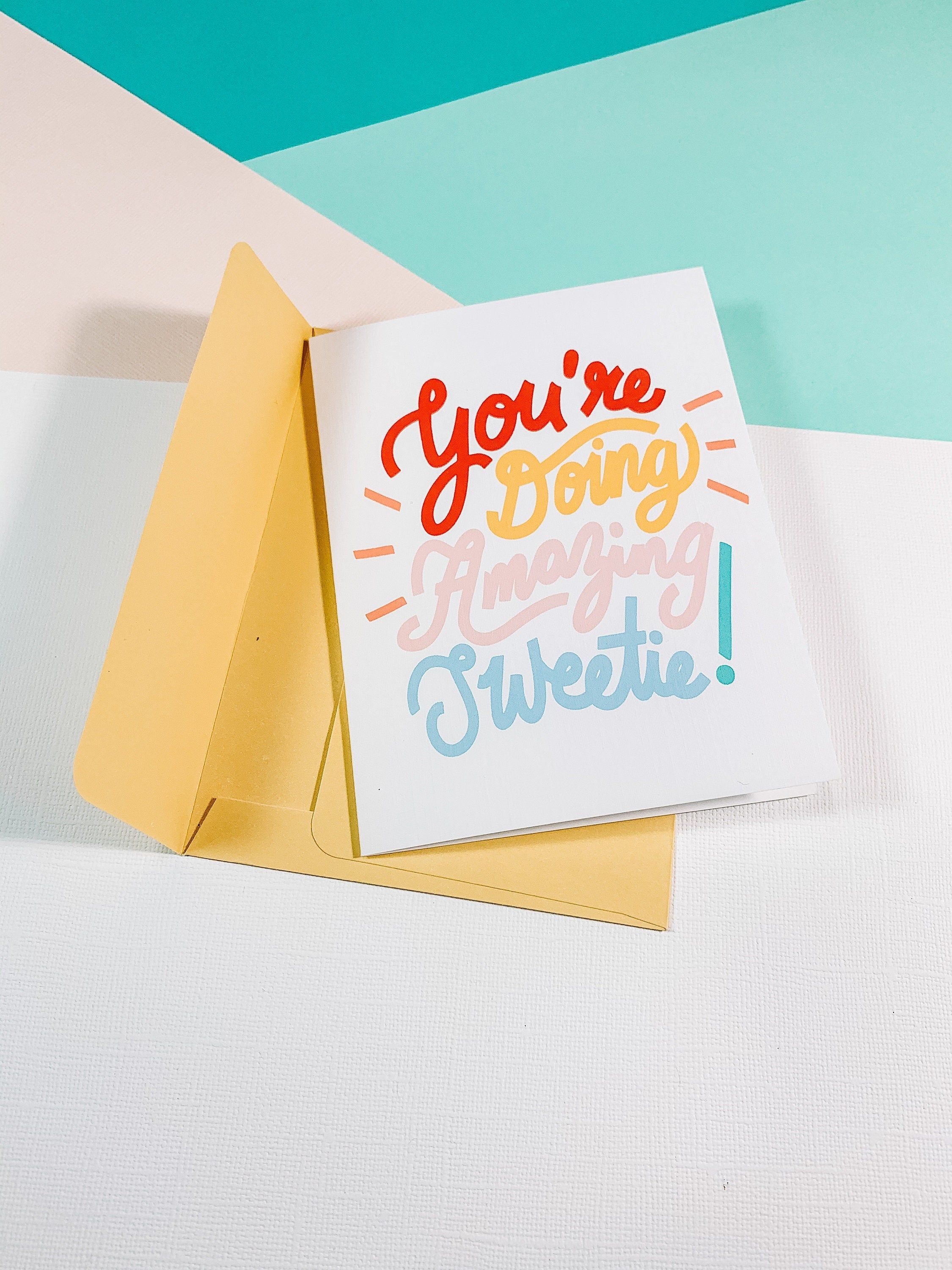Encouragement Greeting Card with Envelope