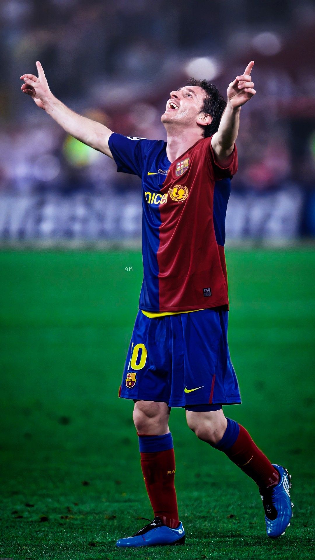 Lionel Messi Barcelona Goal Celebration