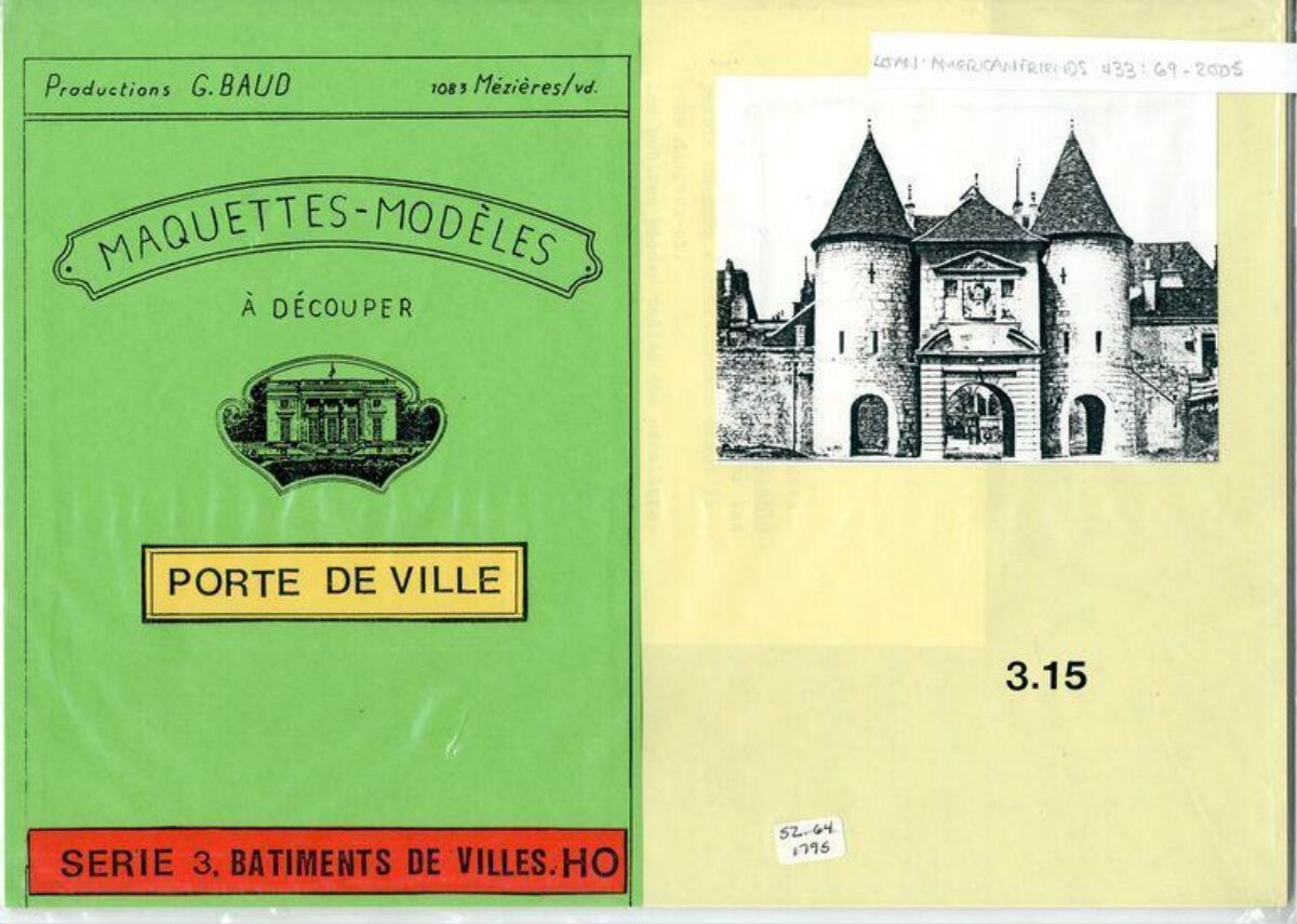 French City Gate Paper Model Kit Cover