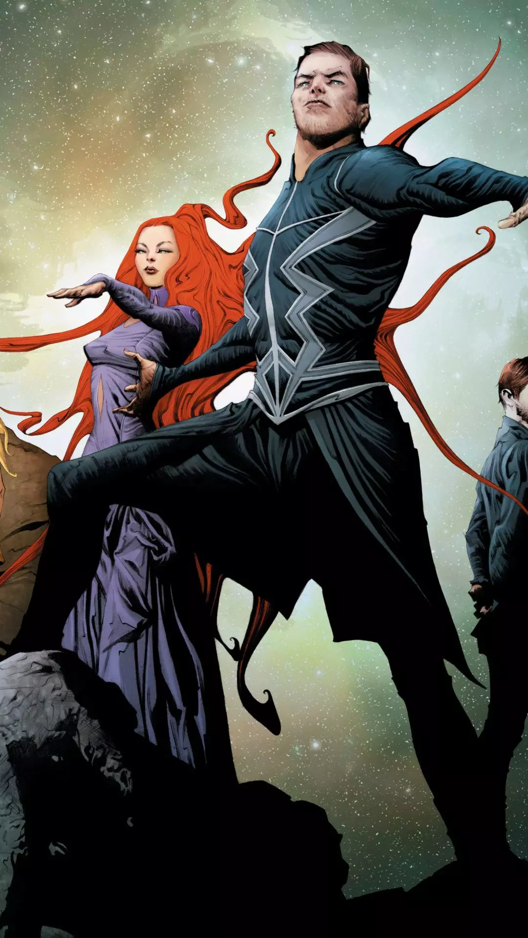 Black Bolt and Medusa Comic Art