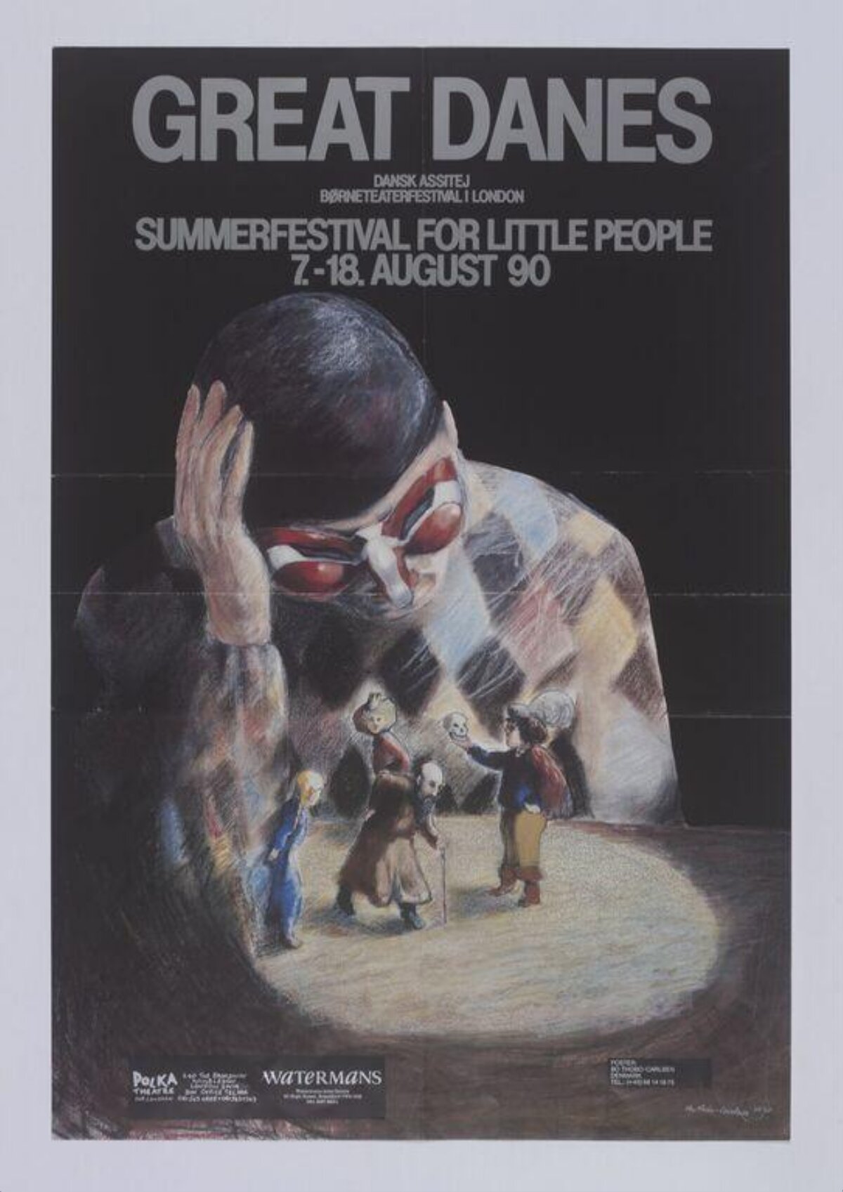 Great Danes 1990 Children's Theater Poster