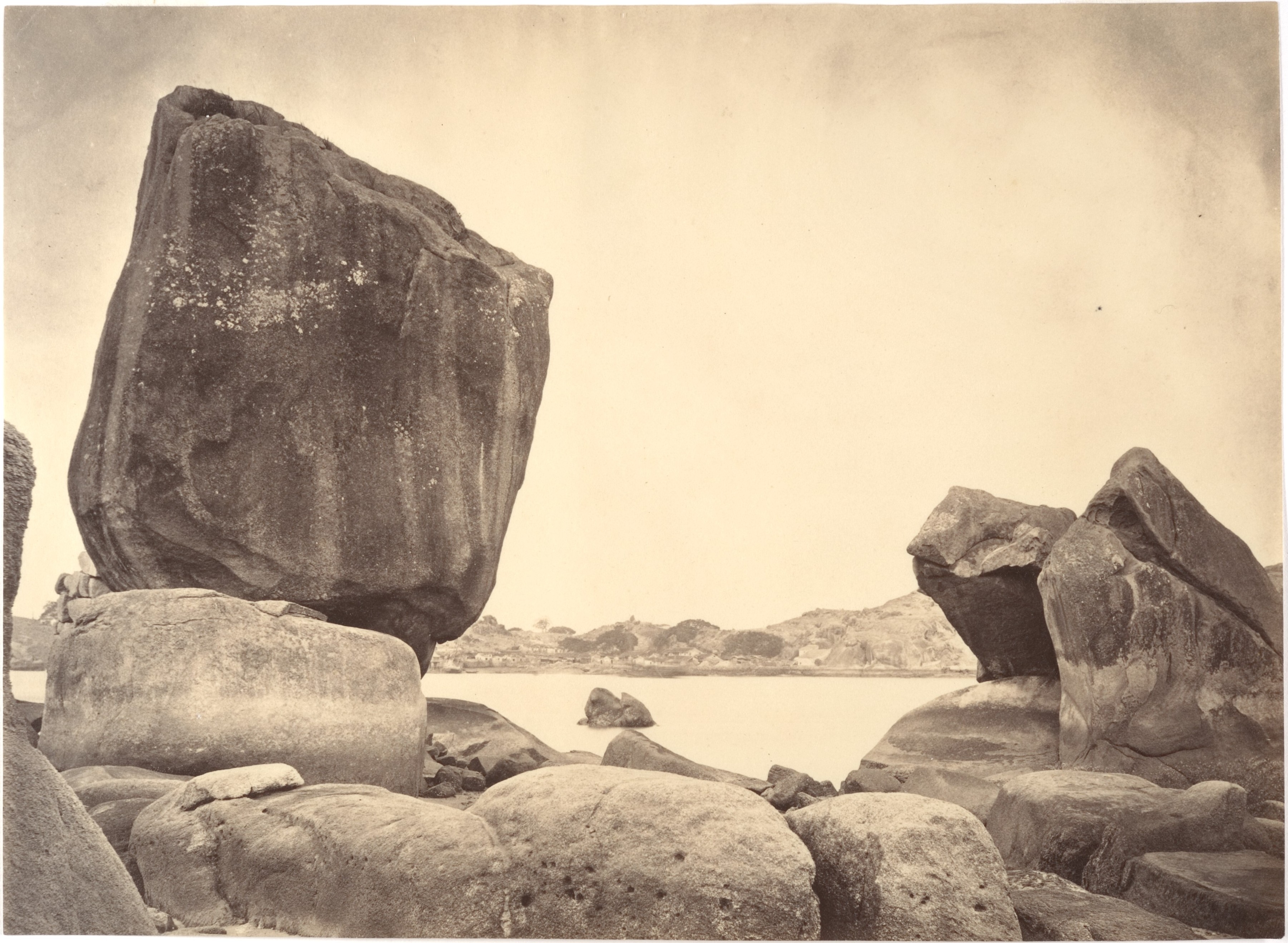 Large Boulders by Calm Water