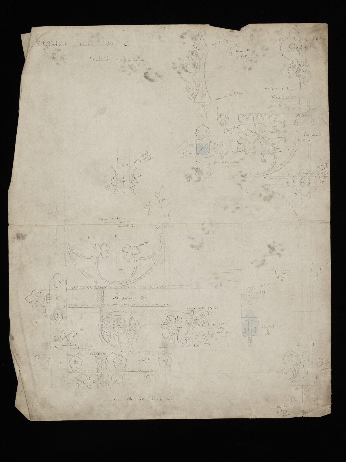 FitzPatrick House Architectural Detail Drawing