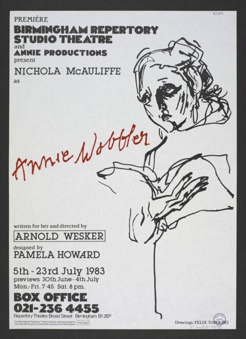 1983 Annie Wobbler Theatre Premiere Poster