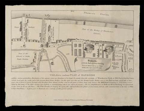 Antique Plan of Bankside