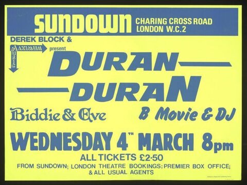 Duran Duran London Concert Poster