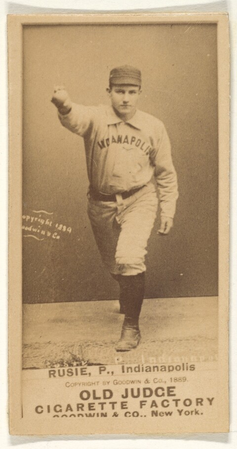 1889 Old Judge Baseball Cigarette Card
