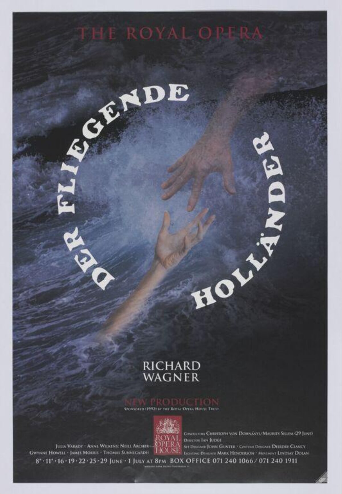 Der Fliegende Holländer Opera Poster