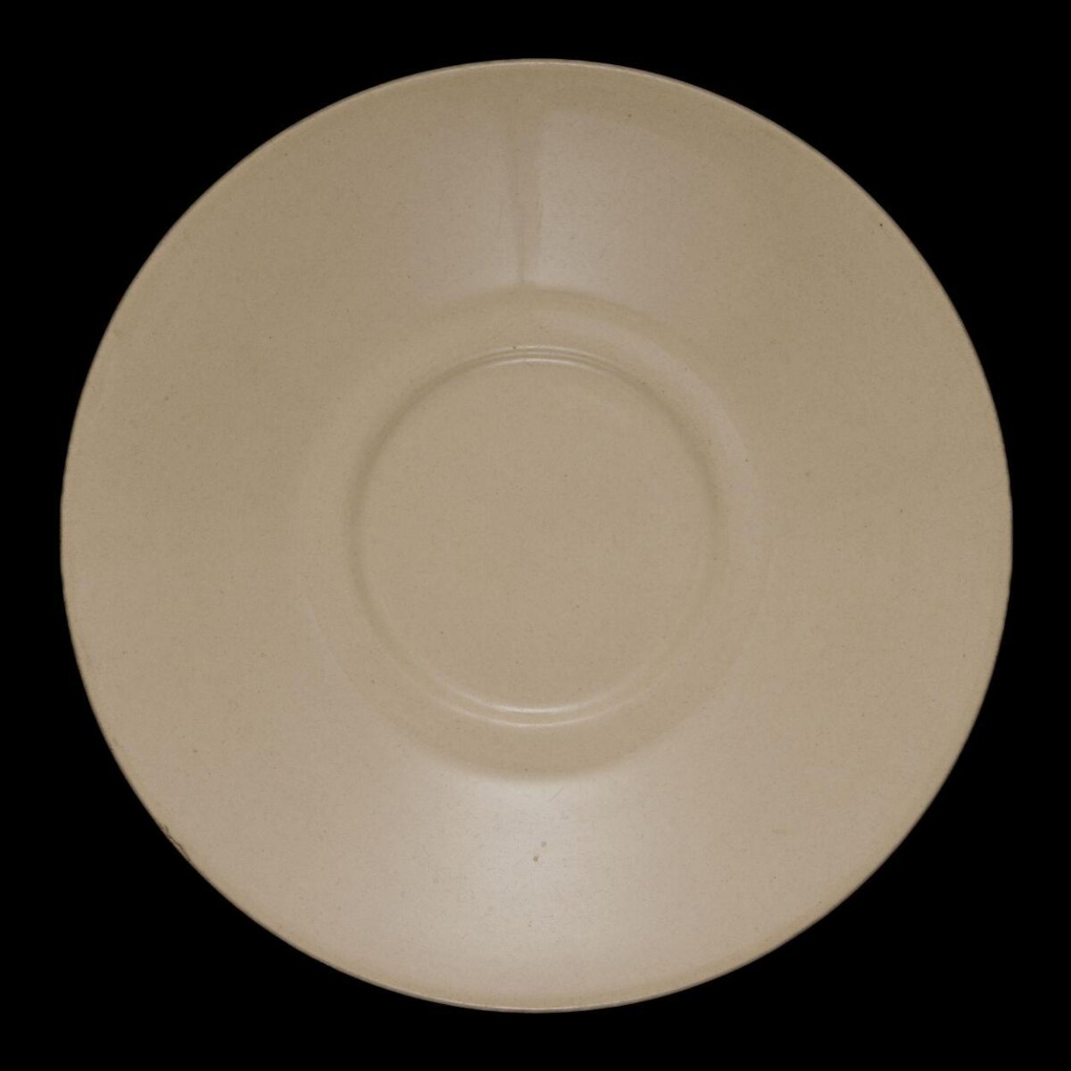 Plain Cream Ceramic Saucer